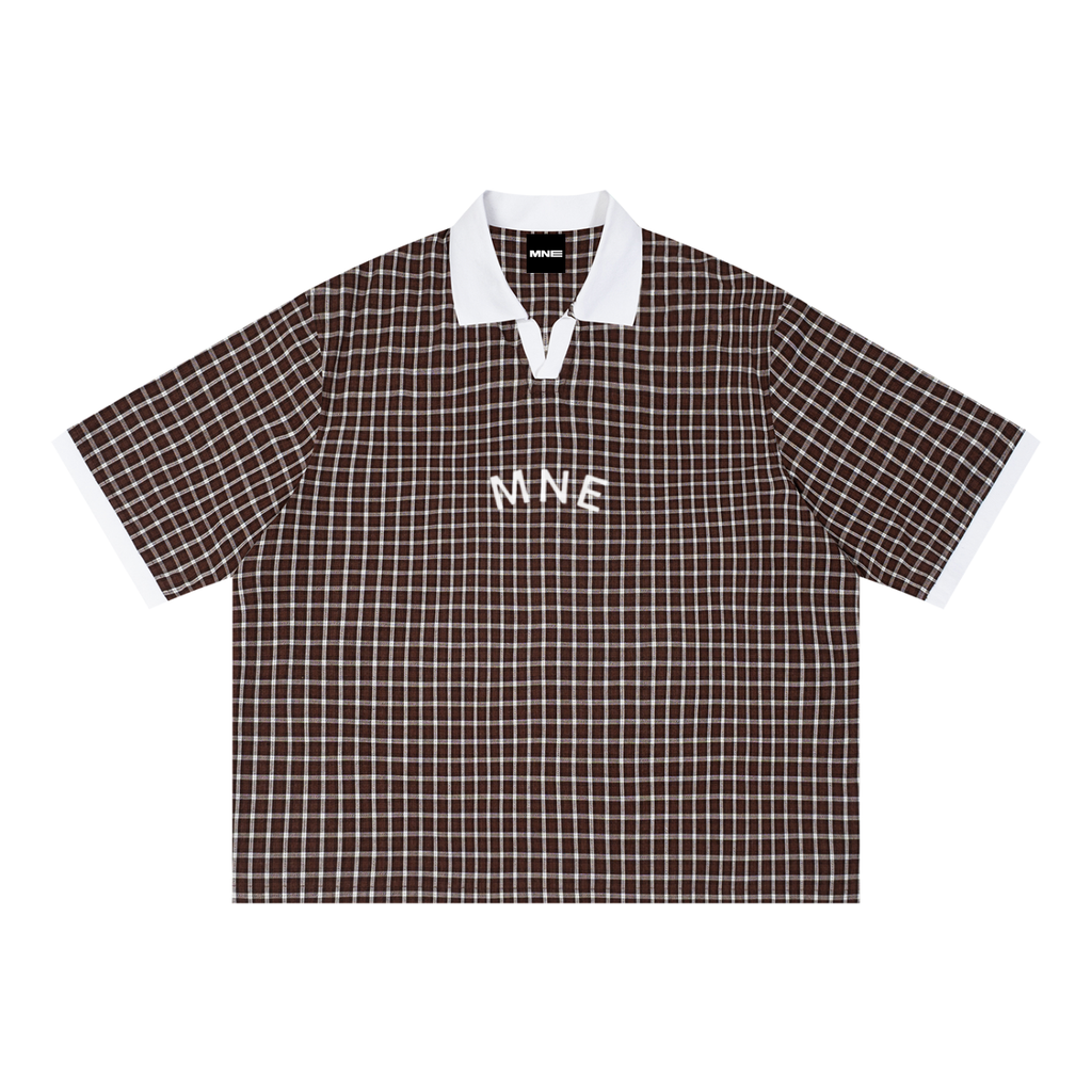 MNE Plaid Polo