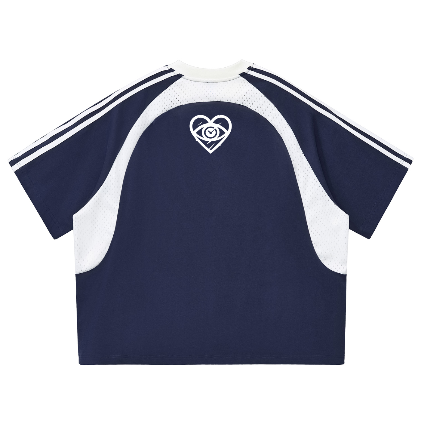 MNE Contrast Panel Mesh Tee