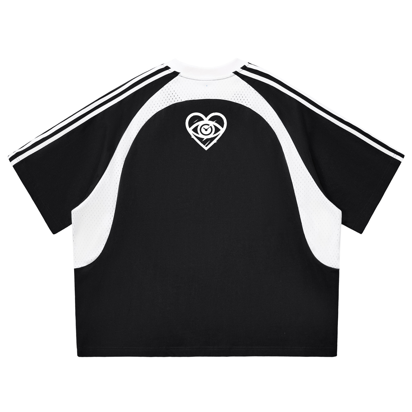 MNE Contrast Panel Mesh Tee