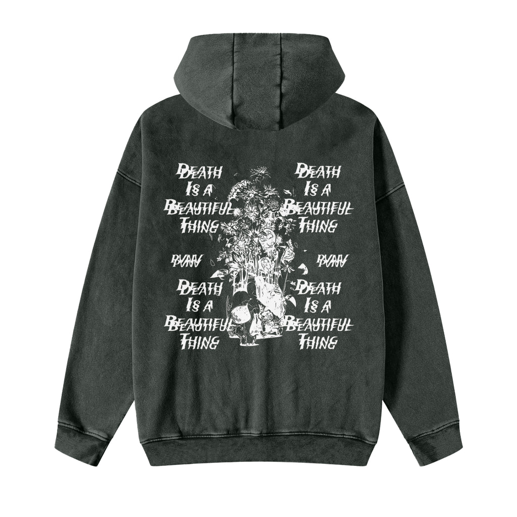 Death is Beautiful Zip Hoodie