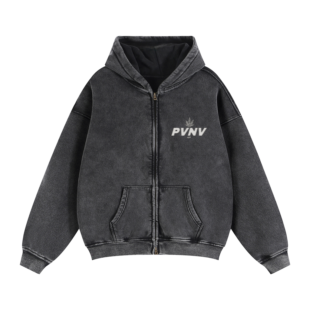 Pvnv Smokers Club Zip Boxy hoodie