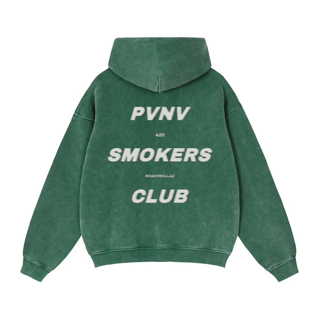 Pvnv Smokers Club Zip Boxy hoodie