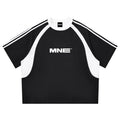 MNE Contrast Panel Mesh Tee