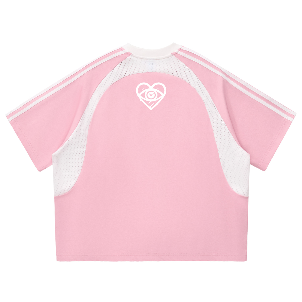 MNE Contrast Panel Mesh Tee